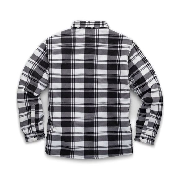 Scruffs Mens Checked Padded Shirt / Black/White - Picture 4 of 6